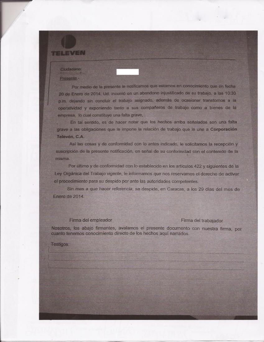 Trabajadores TELEVEN tweet media