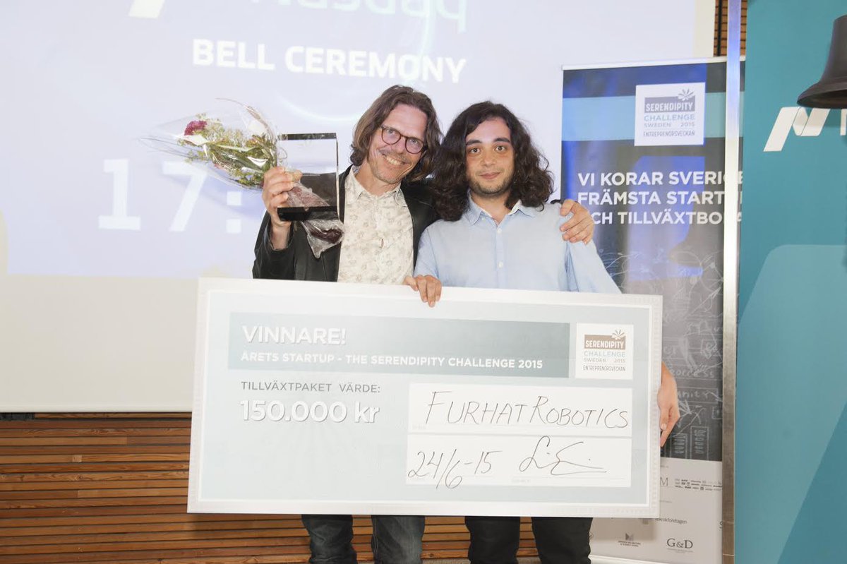 The Serendipity Challenge 2015 är avgjort! "Årets Startup" blev robotikbolaget Furhat Robotics #sdipchallenge15