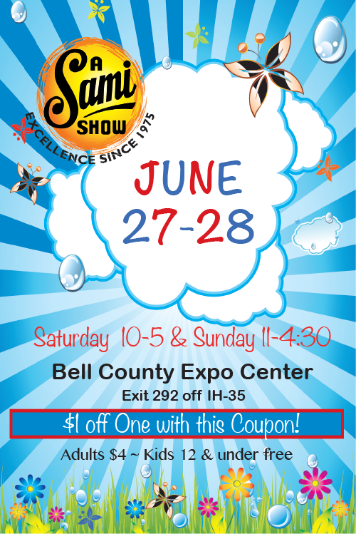 Bell County Expo on Twitter "Here's your 1 off coupon for the Sami