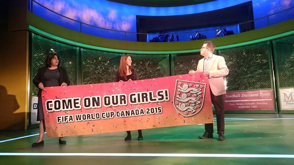 FunnyPicsDepot's tweet photo. England might want to change their slogan for their women's soccer team http://t.co/Zeb5HMO61o