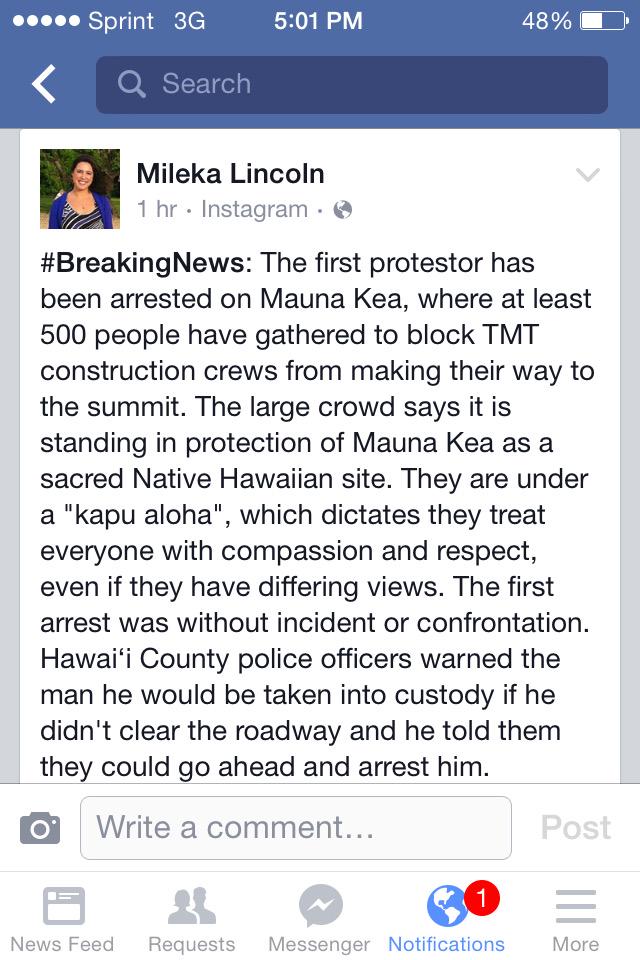 jasonizumiKona's tweet image. Strategy so far effective in slowing down #TMT construction crews. #protectmaunakea #TMTscience #TMTShutdown