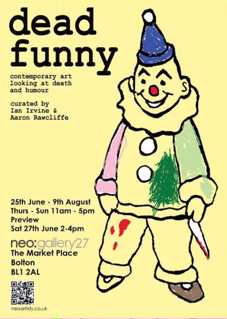 hilaryjack's tweet photo. Pleased to have artwork included in #DeadFunny @neo_artists @JasonSimpsonArt #ianirvine Preview Saturday! http://t.co/LYOXk5JFSY