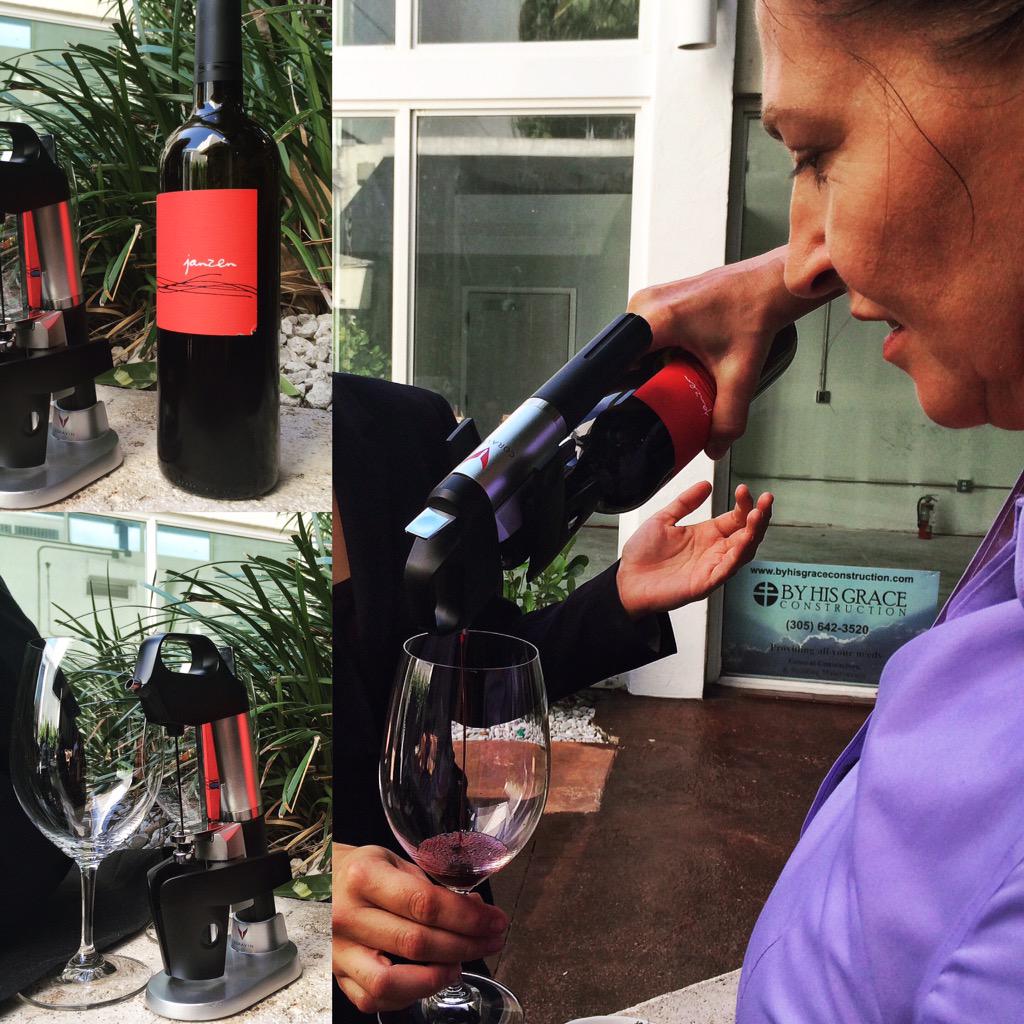 michaelsgenuine's tweet photo. #CoravinWeek going strong 💪 thanks to Irene 🍷🍷🍷 #perfect 1st pour with our #coravin & #Janzen http://t.co/mdz1LTdXiA http://t.co/Lfg1gOj4ak