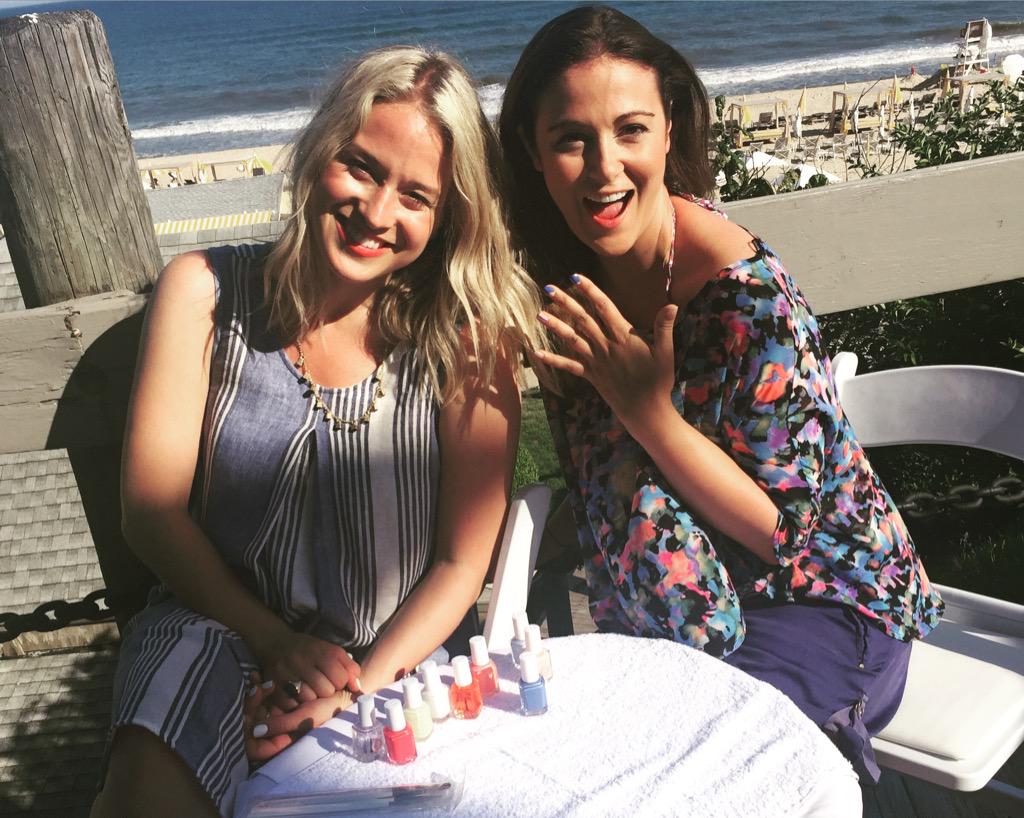 AllyEDean's tweet photo. Thanks to everyone who chimed in &amp; watched our LIVE nail tutorial with @EssieCanada's @RitaRemark! #HelloHamptons http://t.co/qBlmxov2cK