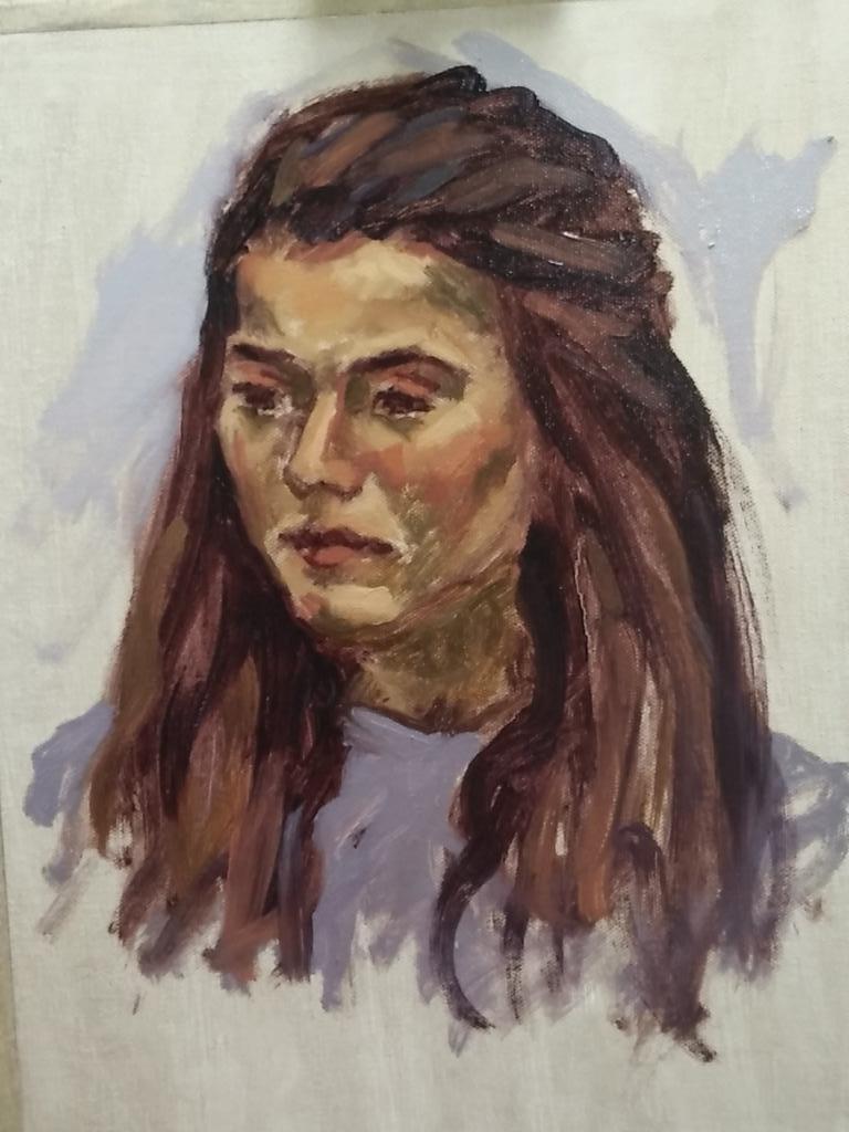 Damiancallan's tweet photo. Stage on of the portrait completed, much work still to do. #art #portrait http://t.co/IydmnNvR4Y