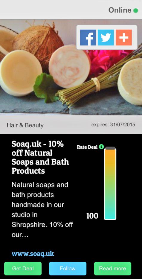 LoveAListUK's tweet photo. Fantastic deal by @SoaqUK on http://t.co/WwGpuPg066!
@ShropCouncil #RT
#iphonescreenshot
http://t.co/uMq1DHOAO2 http://t.co/D8pCsuY8yo