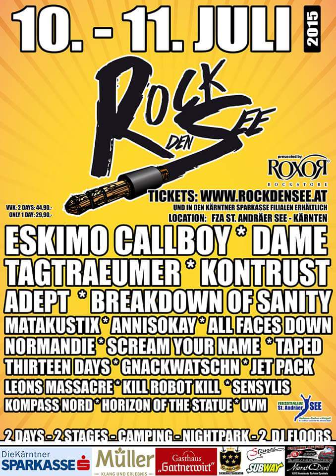 SYNmusic's tweet photo. Next Show: Rock den See AUT http://t.co/0JGrH81PnW