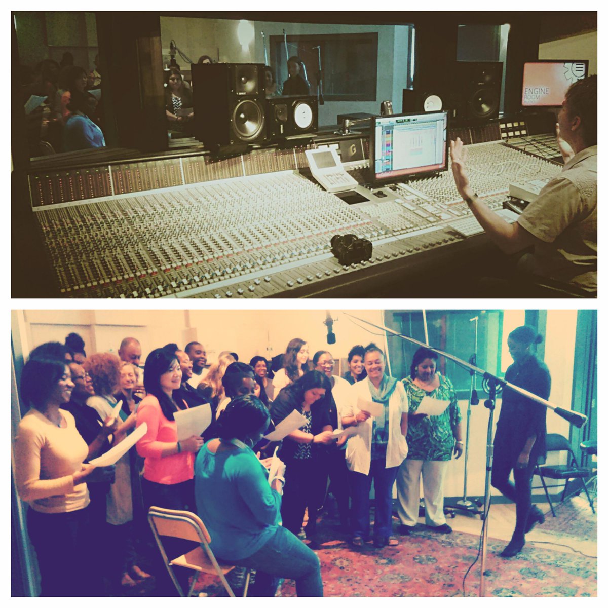 We had a great time recording a #gospel choir for @SingOliviaSonia's album! These guys can #SING! <a href="/EngineRoomAudio/">Engine Room Audio</a>