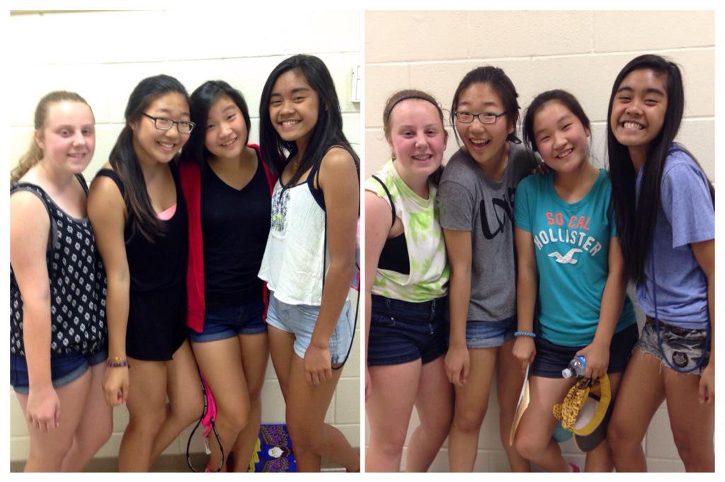 eugenieparkxo's tweet photo. Wow we've changed😢 sad to say that we're not 8th graders anymore💙💛 @Justune0bul @cassie4261 http://t.co/6sy75uFXmr