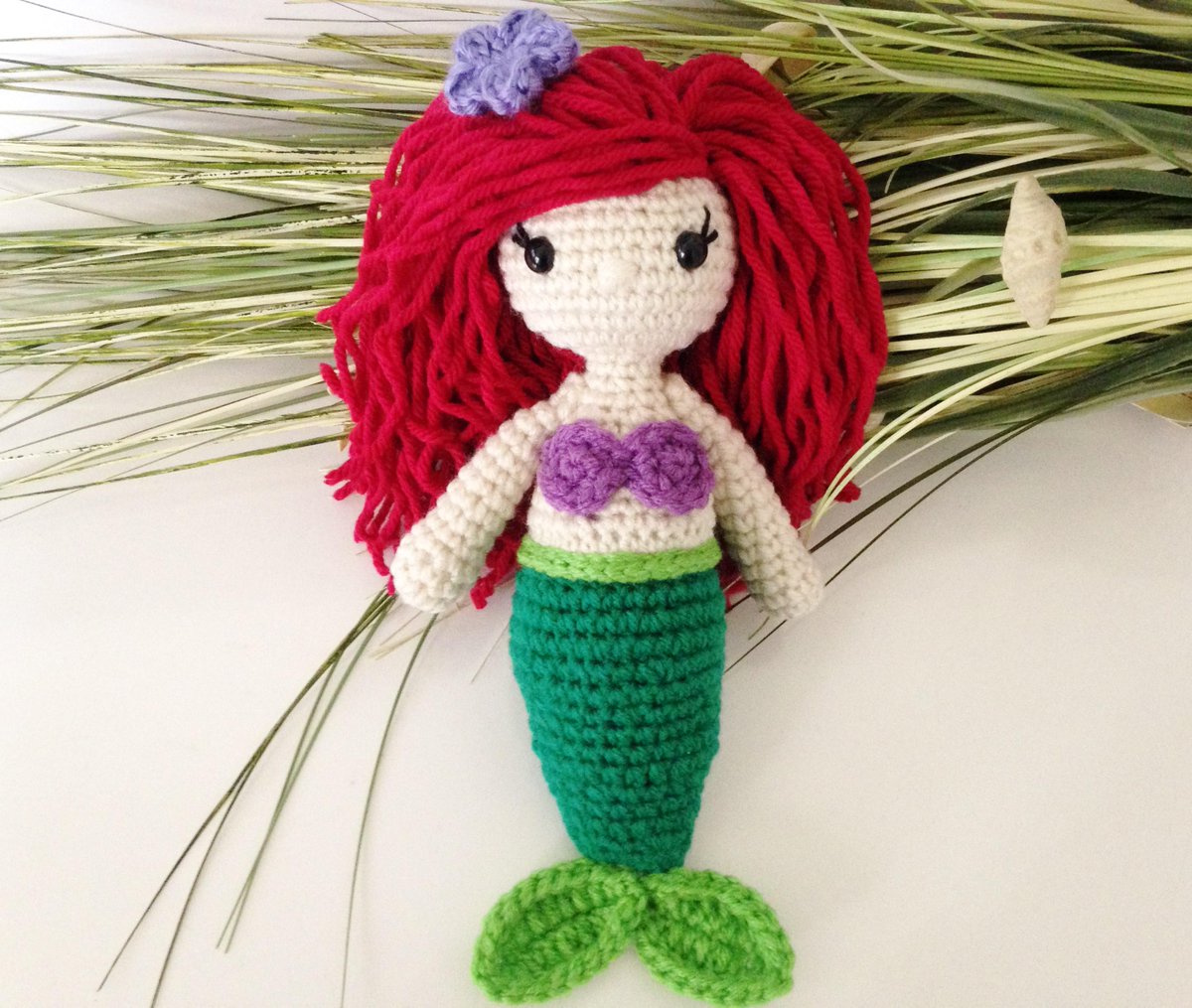 HelloSweetKids's tweet image. Come and See !! Crochet Little Mermaid #Ariel Inspired Doll at etsy.com/shop/helloswee…