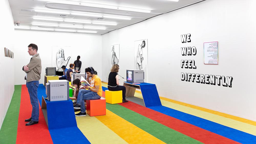 Guggenheim's tweet photo. Happy @NYCPride! Artist #CarlosMotta on his works investigating political and gender activism: http://t.co/QcVKr1W8Zq http://t.co/mlbso05CNy