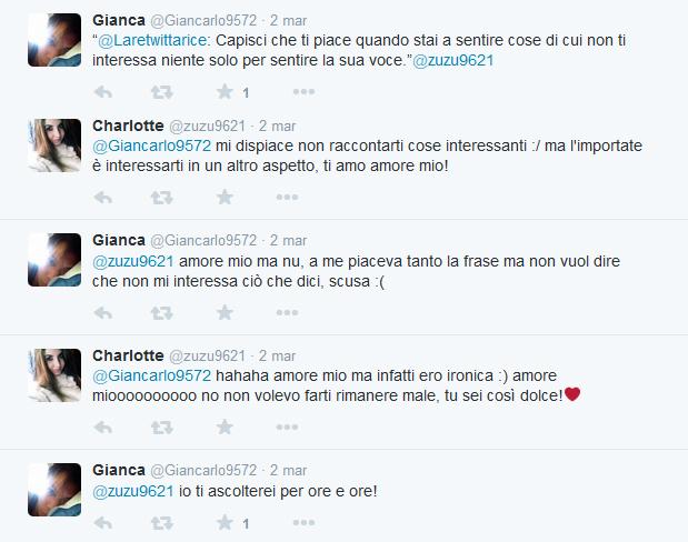 La Retwittatrice Capisci Che Ti Piace Quando Stai A Sentire Cose Di Cui Non Ti Interessa Niente Solo Per Sentire La Sua Voce