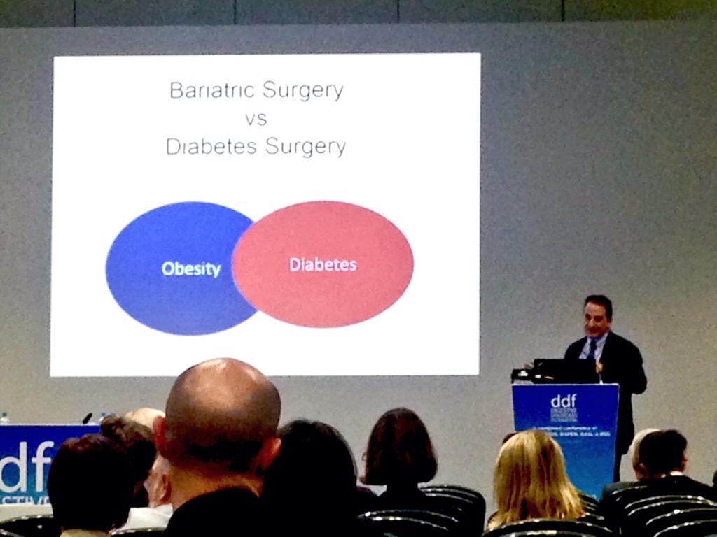 ravi__vohra's tweet photo. Prof Rubino: "The age of metabolic surgery has arrived". Expansion of the role of the Bariatric surgeon.  #DDF2015  http://t.co/MazOmhHXSv