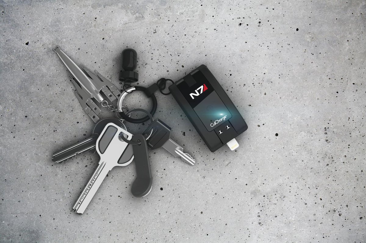 CulCharge's tweet photo. @GambleMike Hi Mike, as big fans of ME - we made special N7 co-branded merchandise, Smallest 3-in-1 PowerBank on keys http://t.co/DYDKG0W4Yh