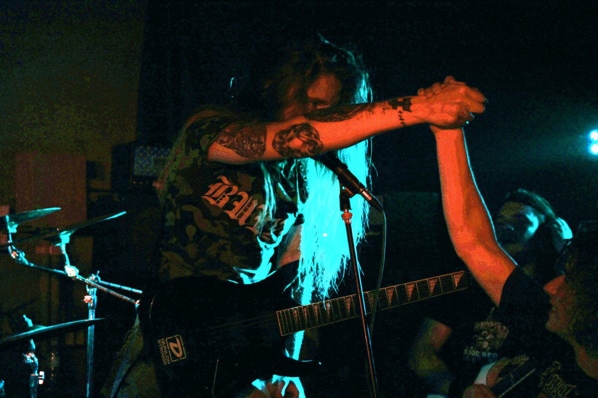DimaKrutyholova's tweet image. The shot from the #Forceout 's show i #Rivne. I remember it was fucking hot. #MDM #Death #Metal #Melodic #Ukraine
