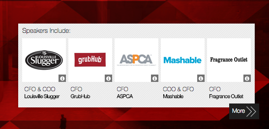 IE_Aaron's tweet photo. See the latest speakers @ #CFOWest! @sluggernation @mashable @GrubHub @ASPCA #FrangranceOutlet http://t.co/DNYH5FgjKI http://t.co/Pu9lxV84vW