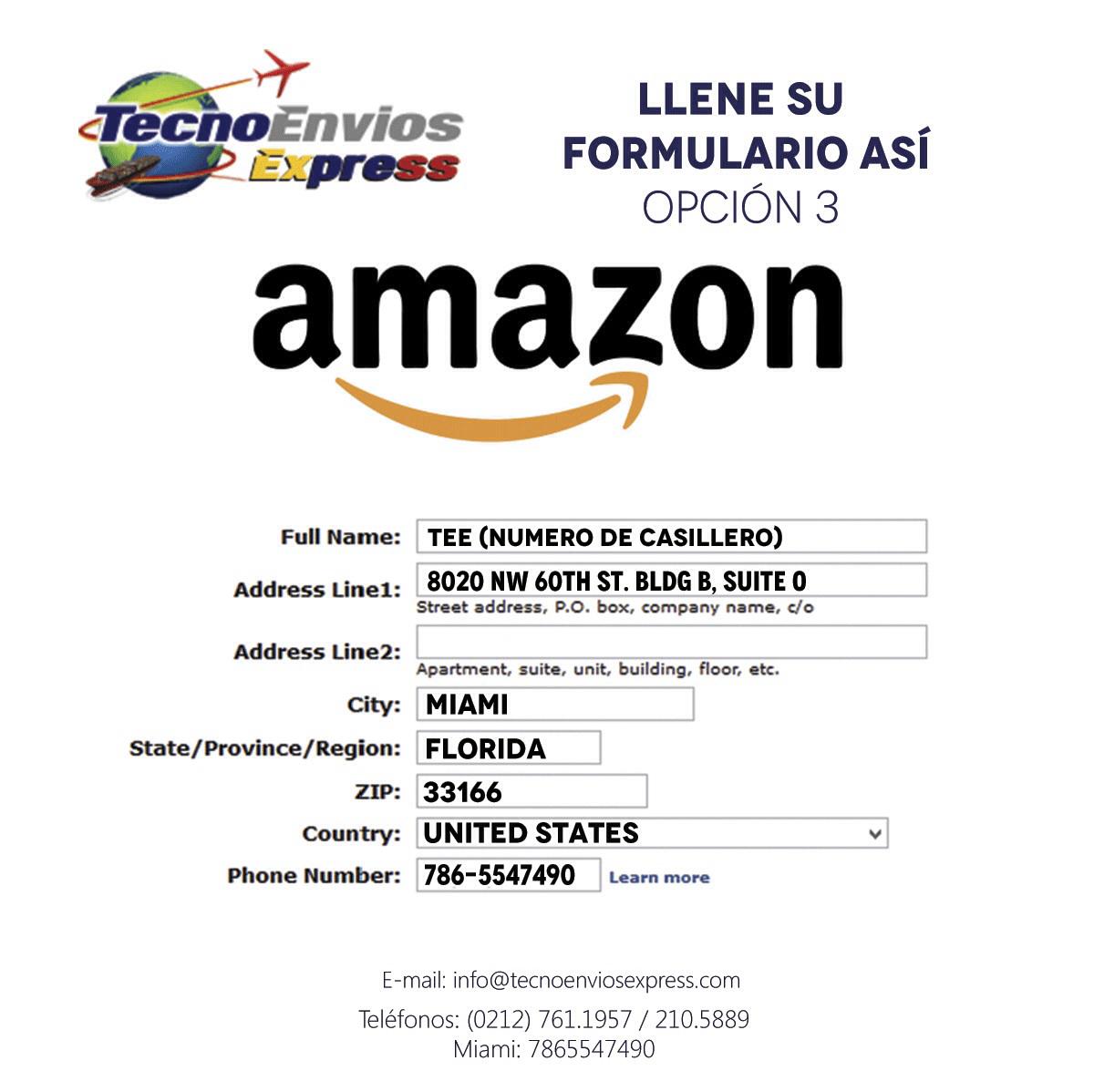TecnoEnviosEx's tweet photo. Sres aqui les dejamos el modo q deben d rellenar el formulario cuando compren en amazon o en otras tiendas #Courier http://t.co/uiJbPEcWAj