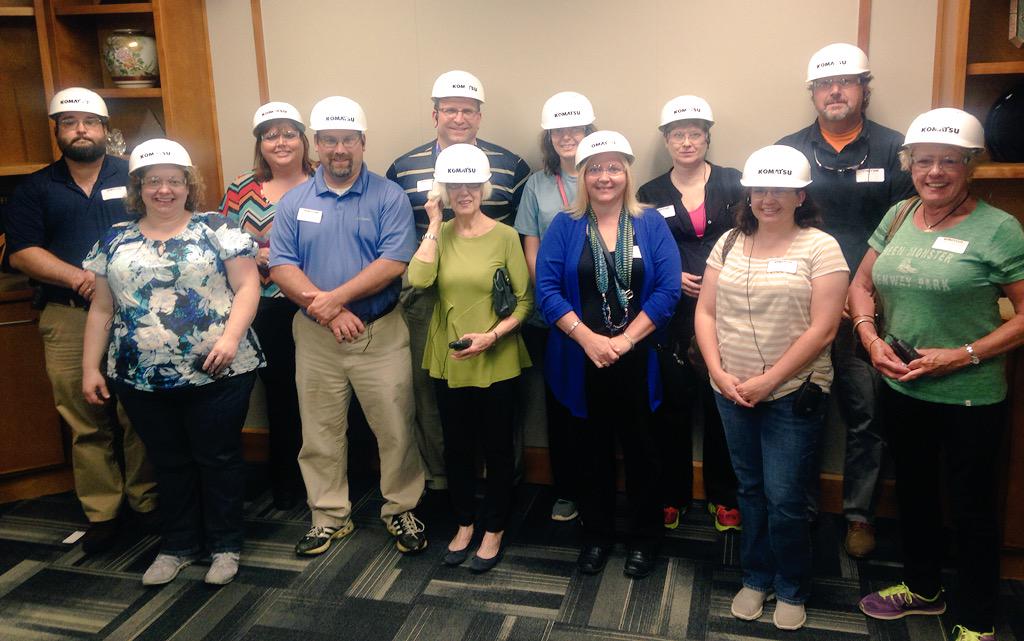 SETNPathways's tweet photo. Great group of educators from @MarionCountyTN touring @KomatsuAmerica today! #careerprep #setnpathways #manufacturing http://t.co/wyhvYVnrVa