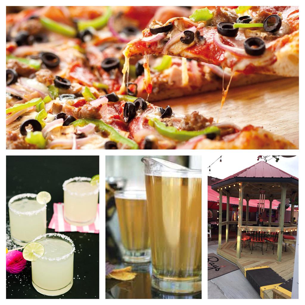 RaysofKelso's tweet image. Half priced pizzas, bud light, and margaritas outside on the courtyard tonight through Friday. Don't miss it.