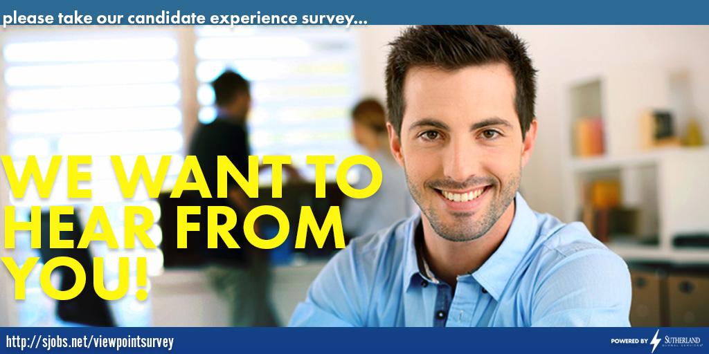 SutherlandHires's tweet photo. Let us know about your experience! http://t.co/LTSblKW1tX #candidateexperience http://t.co/LLbE6KccYv
