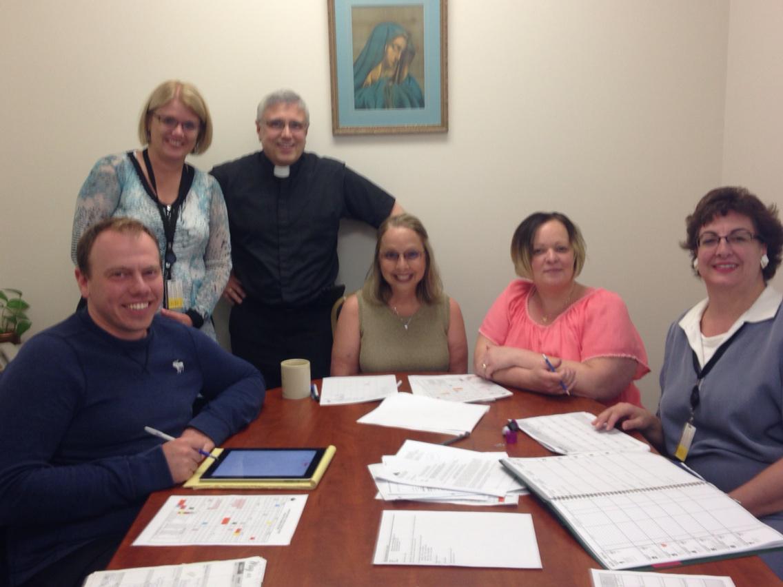 Principals meeting with Fr. Bombardier and Mary Immaculate Parish Team @cymmike