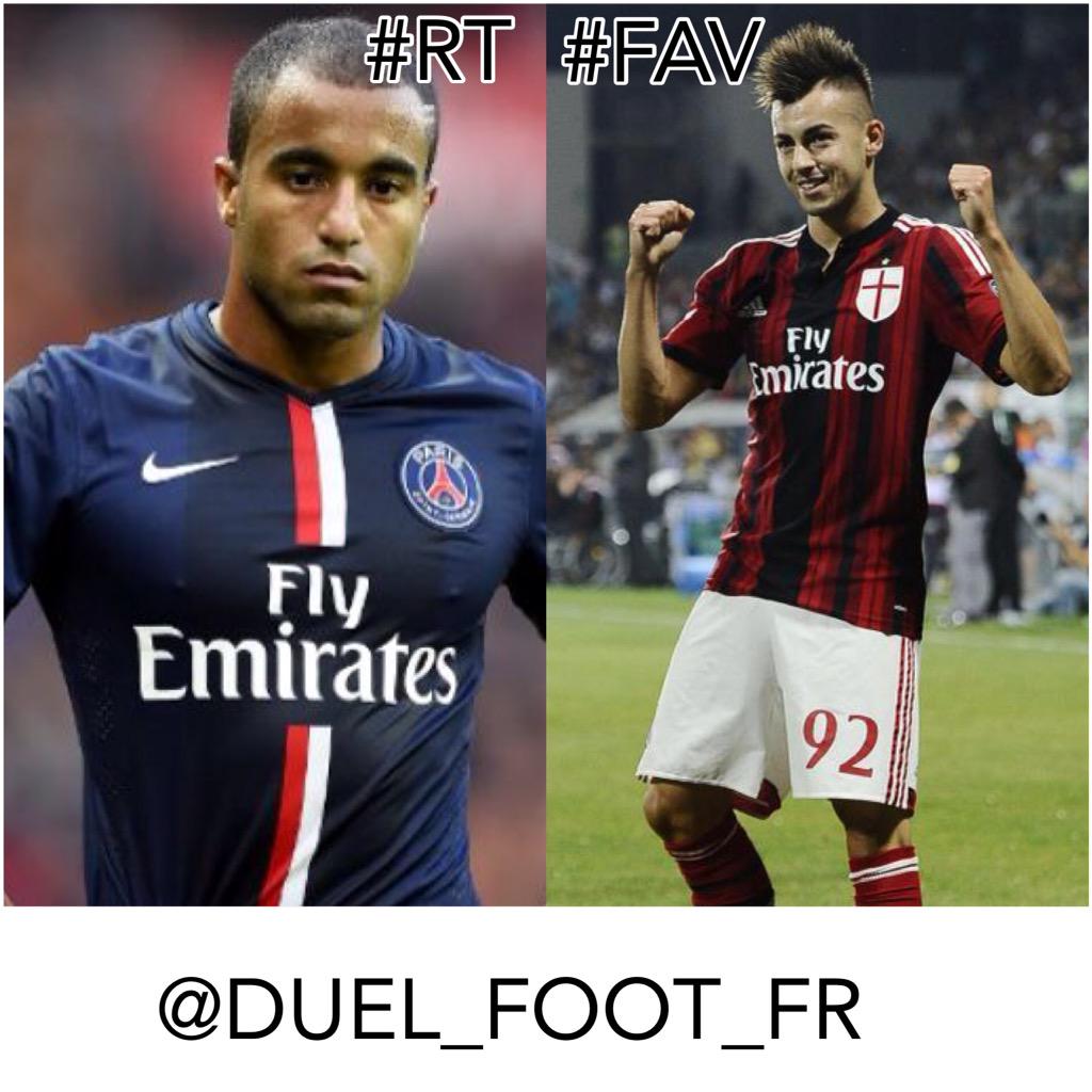 DUEL_FOOT_FR's tweet photo. DURL FOOT :

#RT pour Lucas 

#FAV pour El'Shaarawy http://t.co/8C9qrk1q78