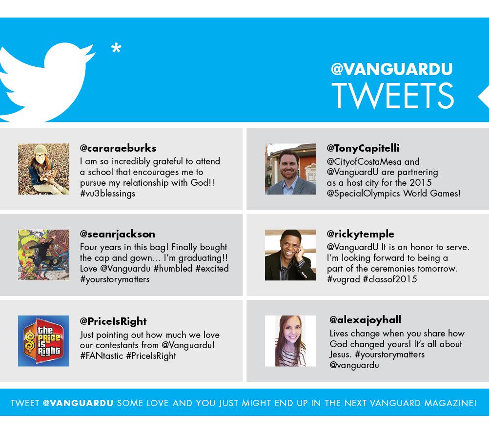VanguardU's tweet photo. THANK YOU!! #vanguardmagazine @cararaeburks @seanrjackson @PriceIsRight @TonyCapitelli @rickytemple @alexajoyhall http://t.co/4IQLYguOIZ