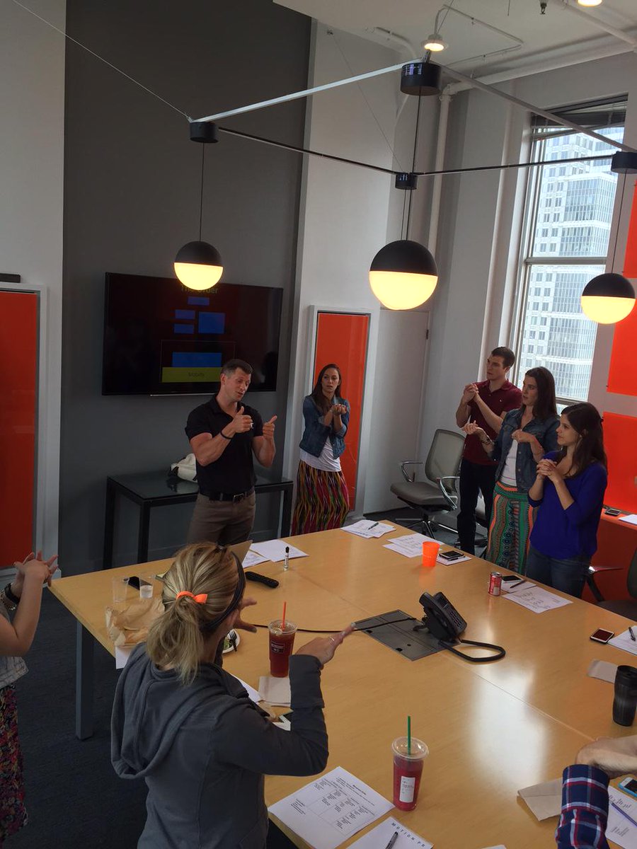 TheMotionAgency's tweet photo. Wonderful #WellnessWednesday seminar this afternoon! Thanks to @steenboat from @REBELL_STRENGTH. #MotionInMotion http://t.co/P27SlcOR6F