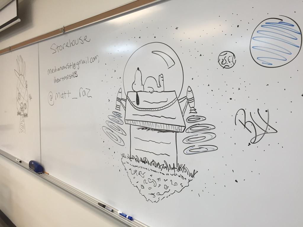 manfull's tweet photo. Just finished final walkthrough of @MaryvilleU &amp; found these remnants of #mnstl15. Thanks for a great camp, everyone. http://t.co/EE2rntOK89
