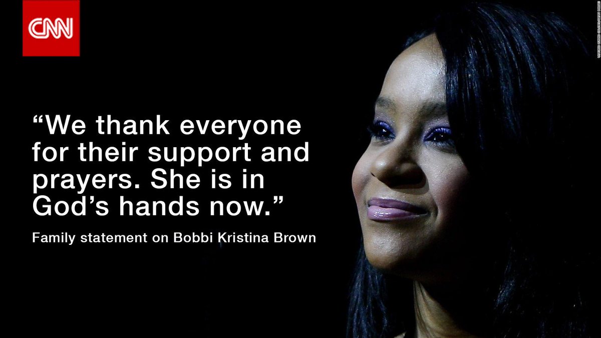 Bobbi Kristina Brown's condition has worsened &amp; she was moved to hospice care, her family said cnn.it/1IzdvcY