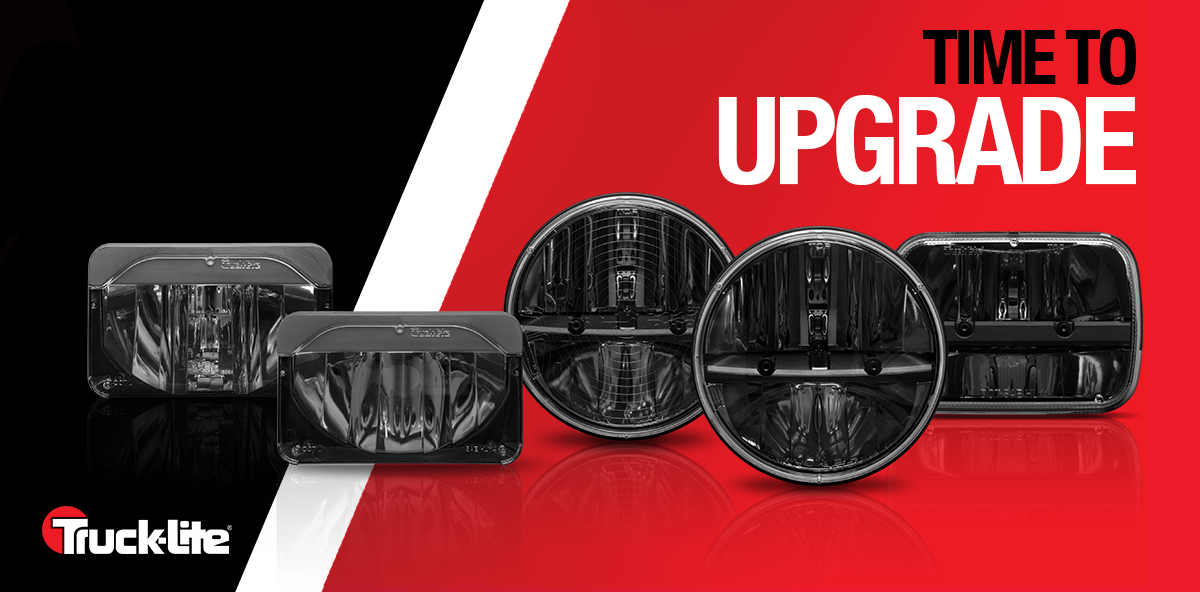 Never change a bulb again. Upgrade to Truck-Lite LED headlights.