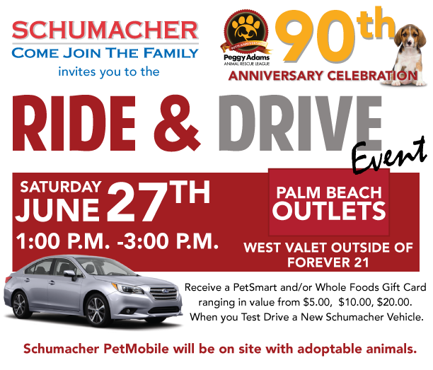 We are very excited to take part in <a href="/PeggyAdamsARL/">Peggy Adams ARL</a>'s 90th Anniversary Celebration at @palmbeachoutlet!