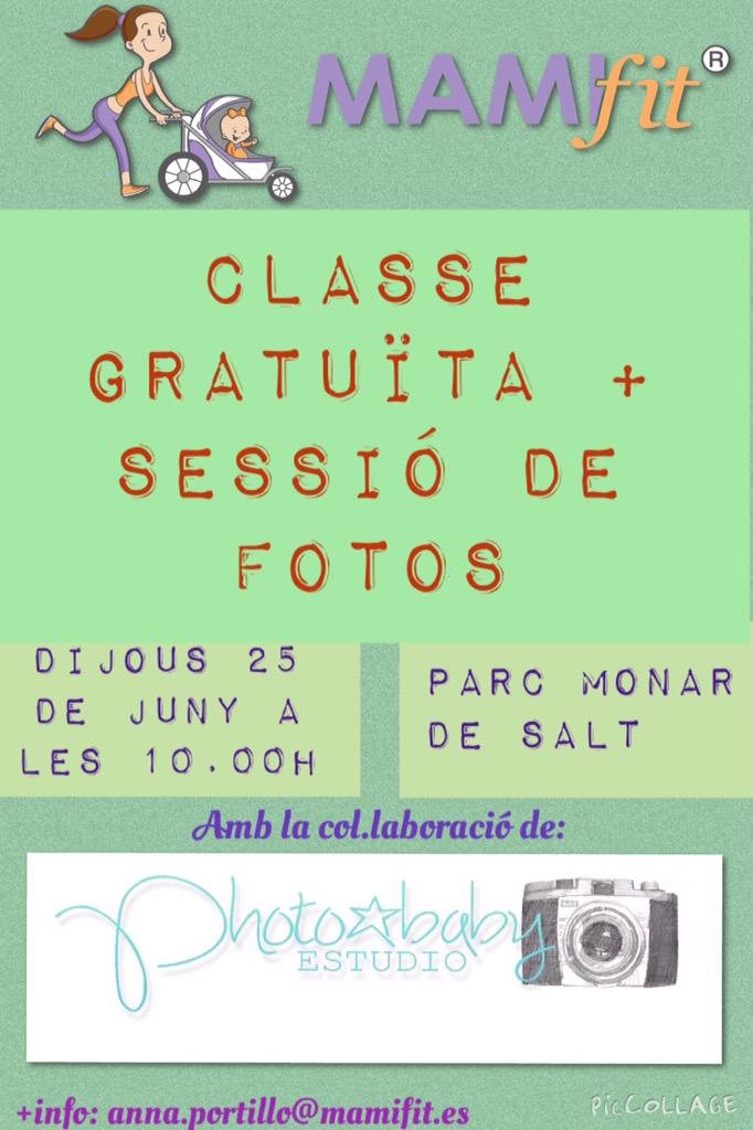 MAMIfitGirones's tweet photo. No us ho perdeu!!! #MAMIfit #Girona #Salt #gratis http://t.co/UPRy9Y91Rt