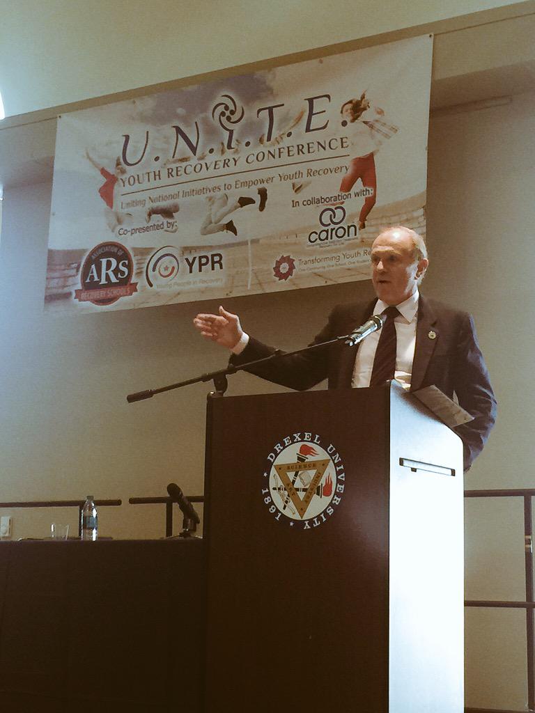 UNTrecovery's tweet photo. Senator R. Lesniak at #UNITE2015 - his legislation &amp; work has paved the way for recovery high schools in New Jersey! http://t.co/vyW2sH2rOw