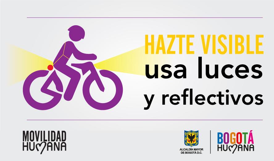 SectorMovilidad's tweet photo. 🚴 #BiciConsejos Biciusuario:

Hazte visible, usa luces y reflectivos por tu seguridad vial. Seamos #1mas. #PactosSDM http://t.co/HmzkbjBa9Q