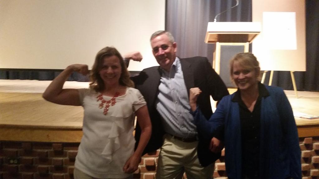 Supporting a colleague with cancer at the Leadership Conference #aacpslead15  #StrongArmSelfie