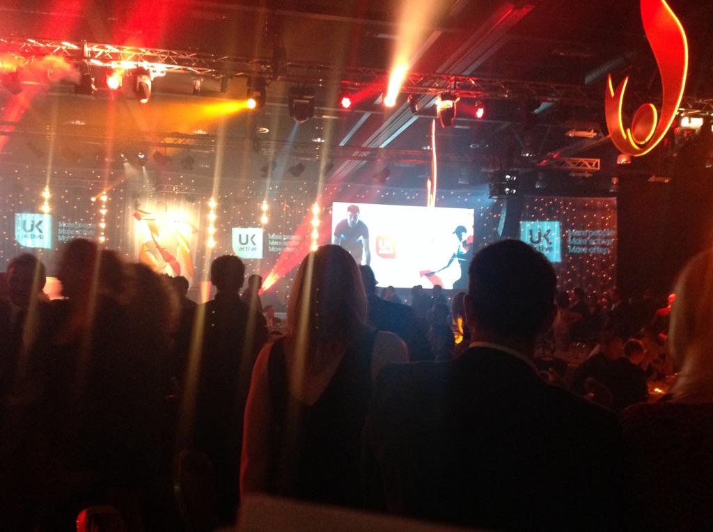 _ukactive's tweet photo. Standing ovation as @DavidStalker steps down from the podium at #Flame2015 awards. @MatrixFitnessUK http://t.co/ZUn5t82l8a