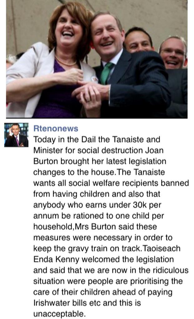 RteNoNews's tweet photo. .@rtenews #BurtonCut #irishwater #obrienvrte http://t.co/gHgeQUEqs8