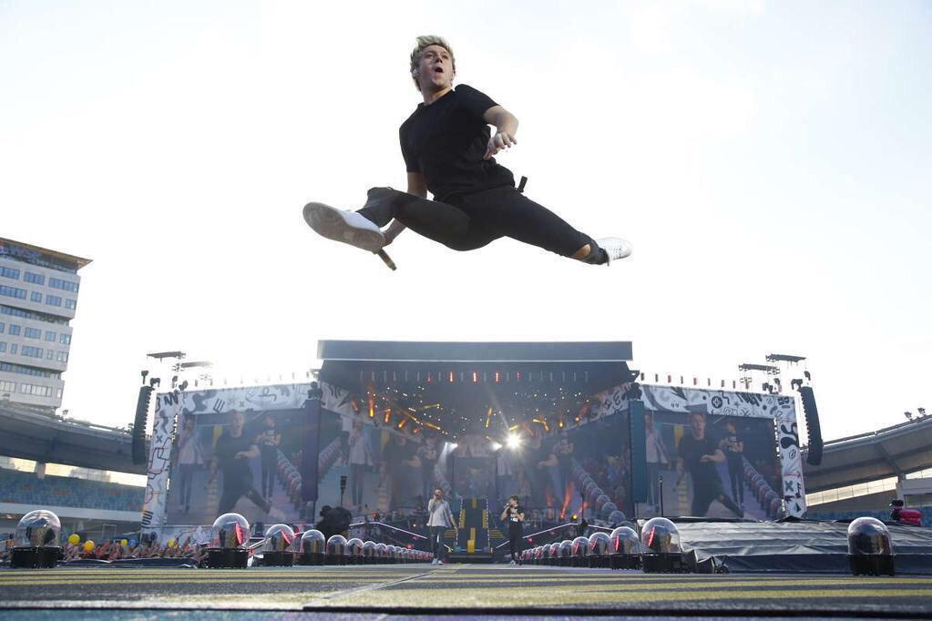 haylee__anne's tweet image. That moment when @NiallOfficial is better at a double stag jump than you are. #GuardProblems