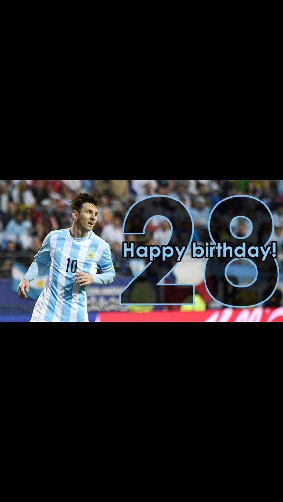 Happy Birthday to the one and only Lionel Messi! 