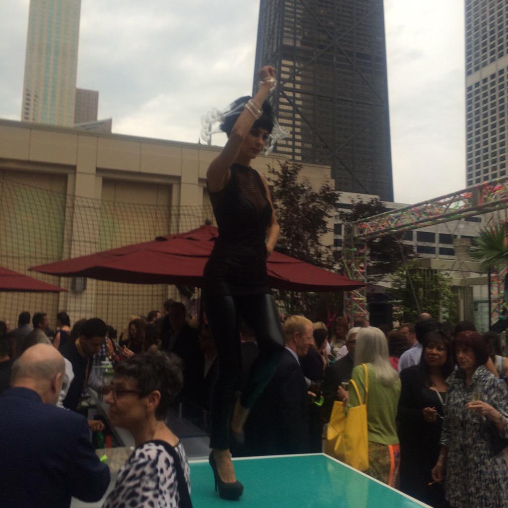 wearetheglu's tweet photo. .@RebeccaTaras is at the exclusive first look of the @ThePeninsulaChi for summer; it's amazing. #HelloFW #Chicago http://t.co/I3TPrr3AKE