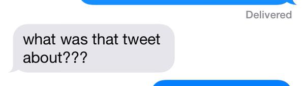 Twitter is all fun &amp; games until you receive this text