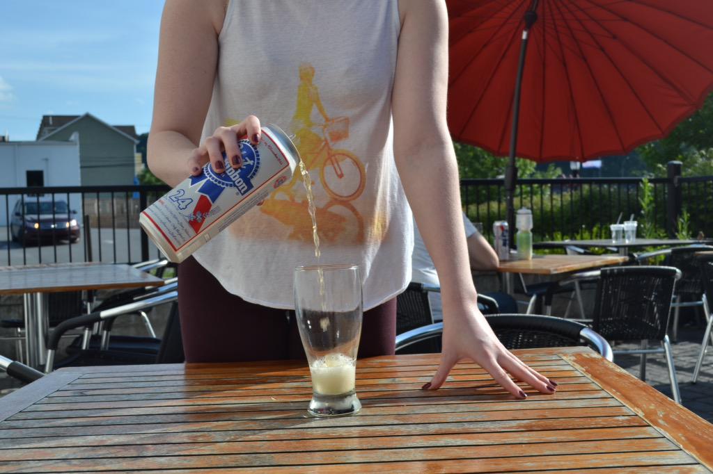 Terracafewv's tweet photo. PBR'nt you thirsty now? We have 24 ounce PBR's for $2.50, so stop by and quench that thirst! http://t.co/PeY322nfZe