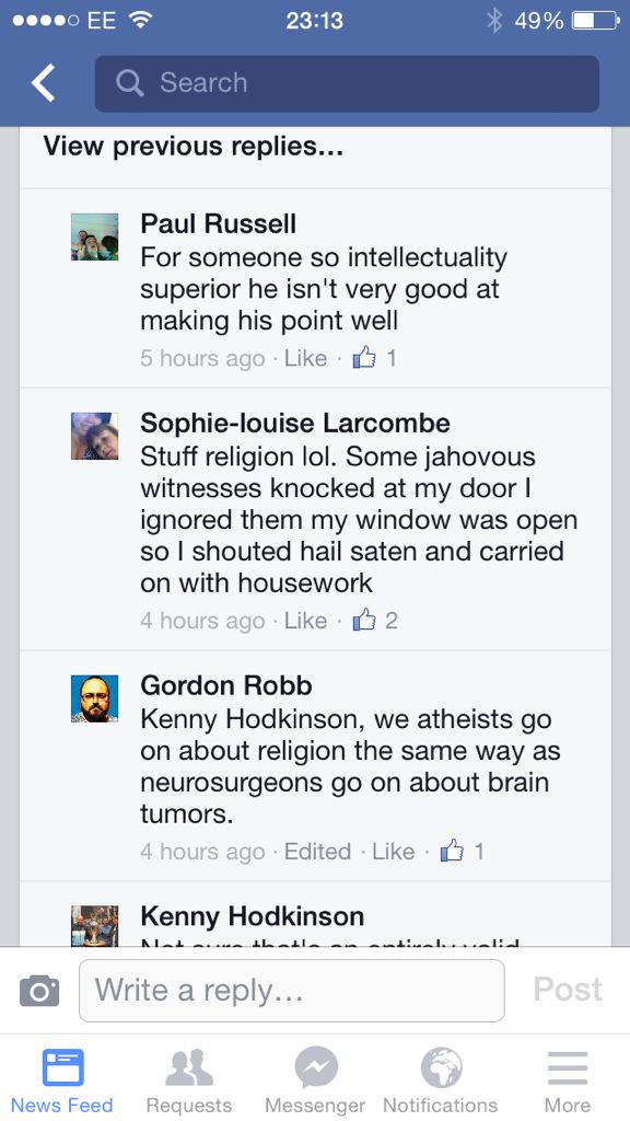 #facebooknews stuff religion...