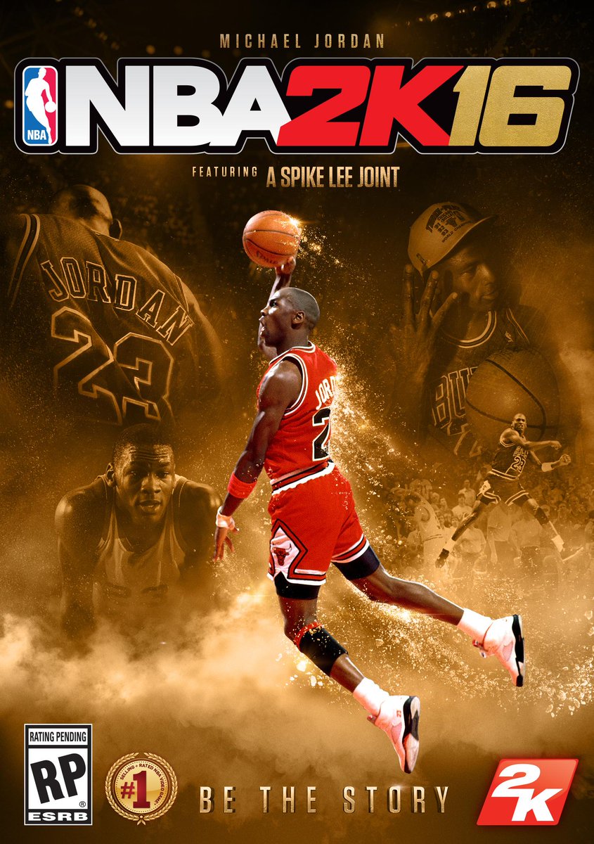 NBA's tweet photo. #NBA2K16 special edition feat. Michael Jordan! Guaranteed w/ pre-order: https://t.co/QuJim61tjm @NBA2K #BeTheStory http://t.co/CvHvDDJpE1