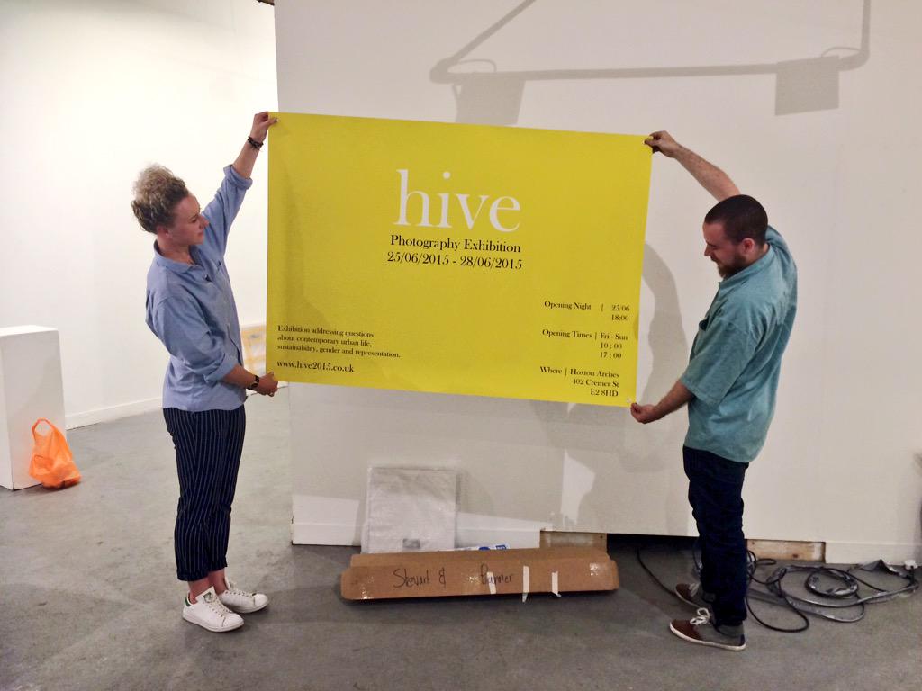 MSAHive15's tweet photo. Check out our banner! Will be hanging outside the gallery tomorrow... Look out for us Hoxton! #hoxton #exhibition http://t.co/mLHbOz2ojy
