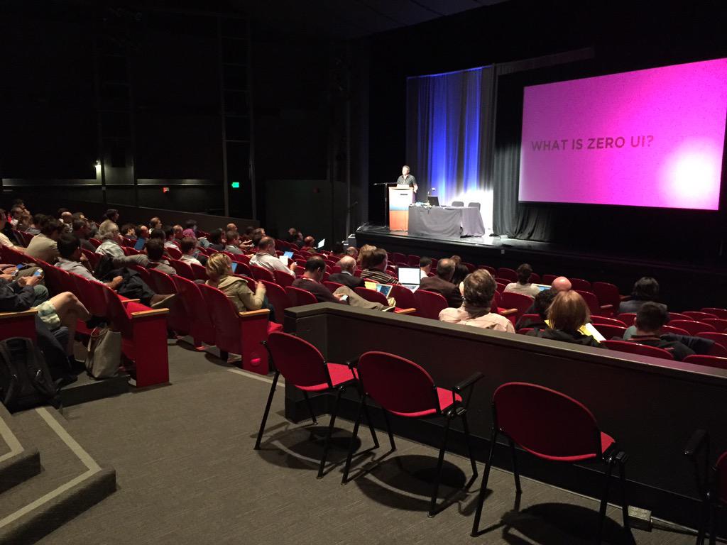 prntscreen's tweet image. #ZeroUI talk from @fjord  starting at #SolidCon