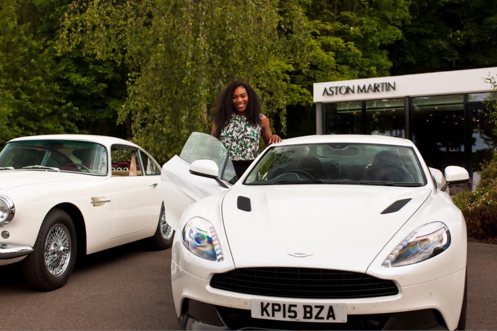 I am loving My first day on the job @astonmartin as Chief Sporting Officer…and director of fun!