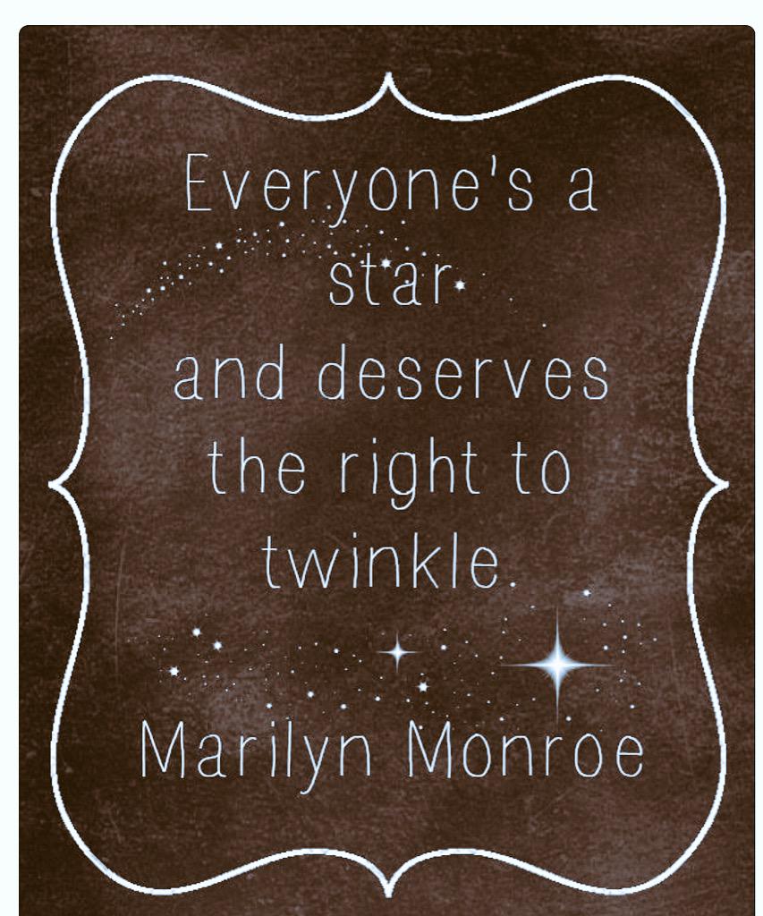 cupidscat's tweet photo. #MarilynMonroe #quotes #sparkle #twinkle #star #rockstar http://t.co/6PVWheqf1f