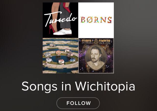 Wichitopia's tweet photo. Listen to some of our favorite tracks featured in the #Wichitopia podcast! http://t.co/Qtd8c0lfQC
#Spotify #Music http://t.co/tzif8pK1jf